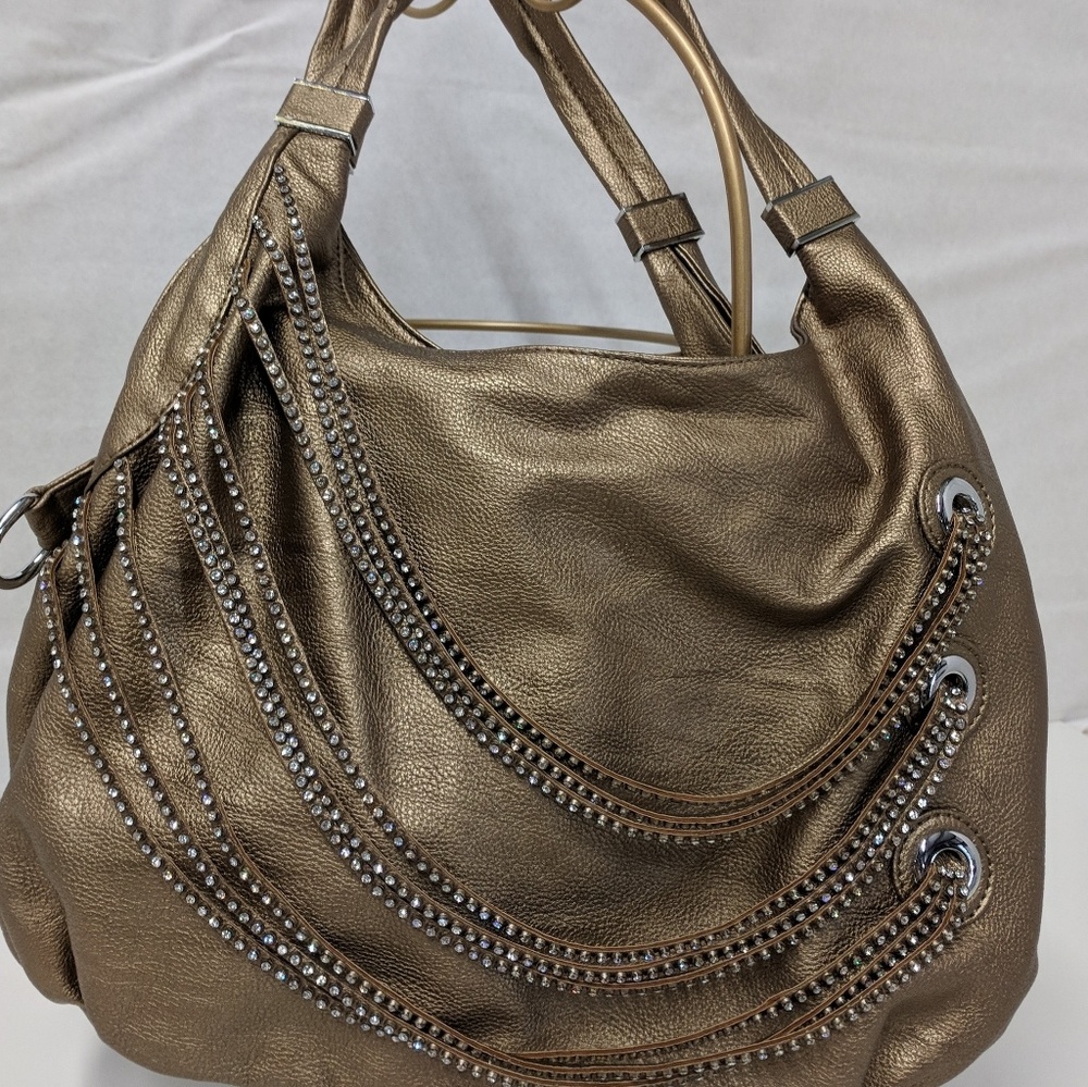 Rhinestones purse.